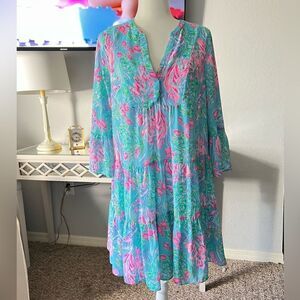 Lilly Pulitzer Gabriel Dress in Almafi Blue